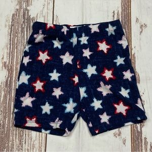 Celebrate Patriotic Shorts Navy Blue & White Star Graphic Sz 2T